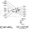 Cifial 31011TB U Techno X300 Mono Bidet Mixer Dimension